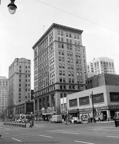 The Fillmore Detroit - Palms From Wayne State Library (newer photo)